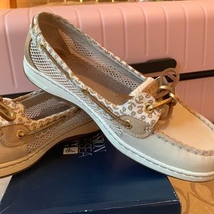 Sperry Top-Siders, Boat shoes, Angelfish Ivory with Anchors size 9 1/2.